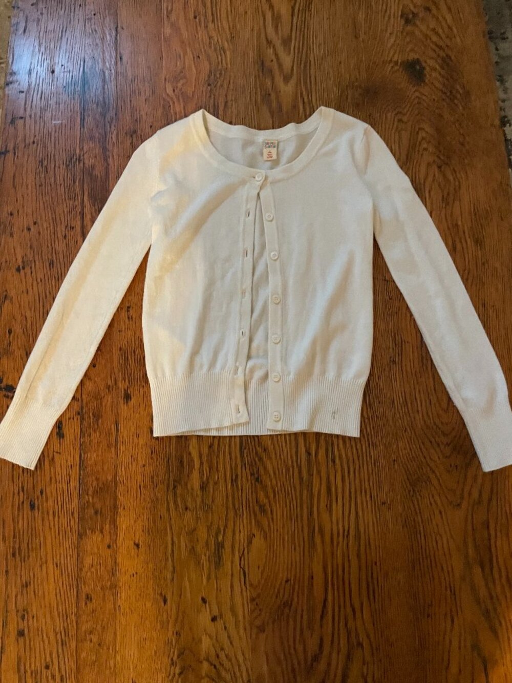 Harper Canyon beige cardigan, girls small 7-8.